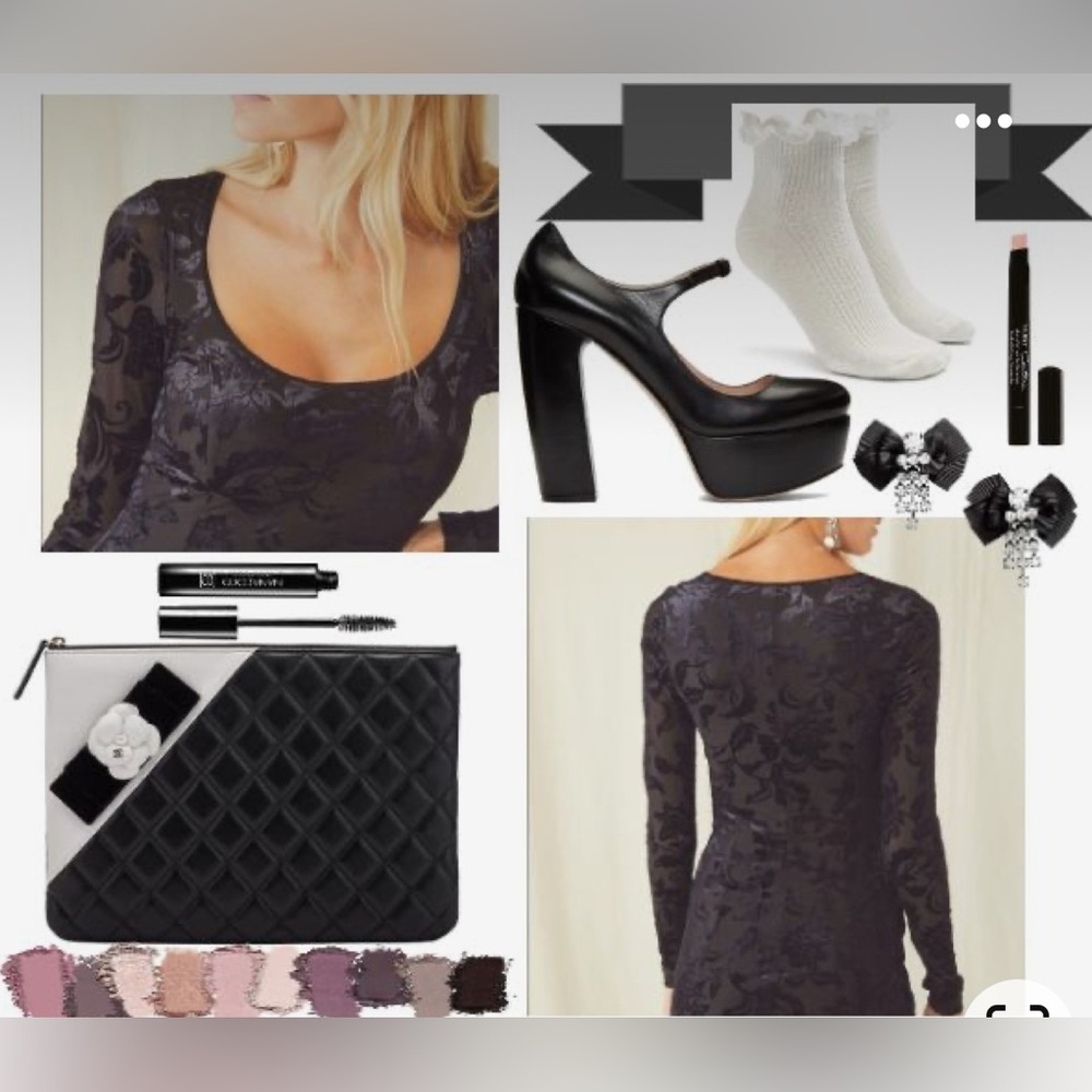 Free People Lotta Love Black Slip Dress - Picture 3 of 16
